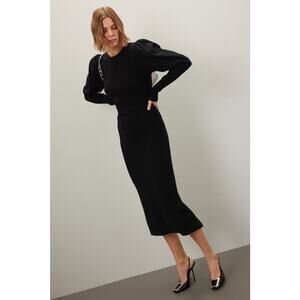 Toccin Violet Cable Midi Dress - Size Medium